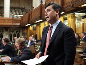 Conservative MP Michael Chong speaks in the House of Commons in April.