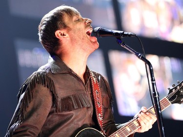 Dan Auerbach of The Black Keys performs in support of their Turn Blue World Tour at Canadian Tire Centre on Wednesday, September 17, 2014.