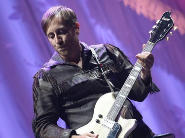 Dan Auerbach of The Black Keys performs in support of their Turn Blue World Tour at Canadian Tire Centre on Wednesday, September 17, 2014.