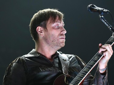 Dan Auerbach of The Black Keys performs in support of their Turn Blue World Tour at Canadian Tire Centre on Wednesday, September 17, 2014.