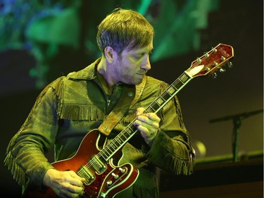 Dan Auerbach of The Black Keys performs in support of their Turn Blue World Tour at Canadian Tire Centre on Wednesday, September 17, 2014.