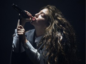 Ella Yelich-O'Connor, aka Lorde, on stage as Ottawa Folk Festival continues for the second day at Hog's Back Park.