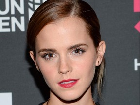 UN Women Goodwill Ambassador Emma Watson attends the HeForShe United Nations campaign launch party at the The Peninsula Hotel on Saturday, Sept. 20, 2014, in New York.