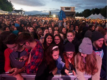Fans of Lorde wait for her to go on stage as Ottawa Folk Festival continues for the second day at Hog's Back Park.