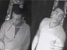 The Ottawa Police Service robbery unit is seeking the public's assistance in identifying two suspects sought in relation to a bar swarming and robbery.