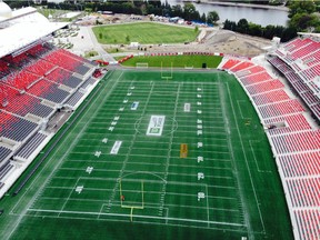 The view of TD Place from the 20th floor of The Rideau is hard to beat.