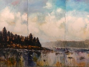 Detail from Murky Lake by Toronto artist Dan Ryan and available at Wall Space Gallery.