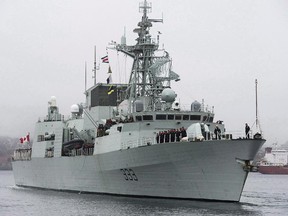 HMCS Toronto, pictured in Halifax on Jan.14, 2013, is part of Operation Reassurance in the Mediterranean, one of the many missions the Canadian Forces is currently involved in.