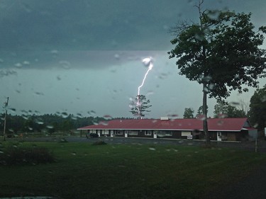 Photo taken on September 5th, 2014 taken by Justin James during the severe storm headed through Eastern Ontario.