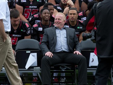 Jeff Hunt is looking pretty happy as the Ottawa Redblacks had their official team photos taken at TD Place.