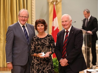 Judy Gallant-MacIsaac receives her 2014 Public Service Award of Excellence 2014 for Management Excellence. Congratulations to Judy Gallant-MacIsaac for her work as a model executive in the Public Service of Canada. As a senior manager at Veterans Affairs Canada, she has demonstrated significant skills in strategic thinking and an adept ability to engage stakeholders in various high-profile projects, such as the Government of Canada's modernization of human resources and financial systems. A strong and effective leader, Ms. Gallant-MacIsaac ensures that the contributions of others are recognized. She is lauded for her ability to bring people together from various backgrounds to create cohesive and high-performing teams.