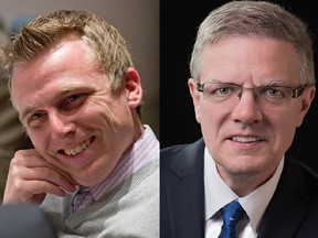 Scott Moffatt and Dan Scharf are vying for the council seat.