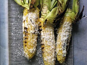 Mexican Corn on the Cob with Cheese and Lime, a four-fork recipe from The Epicurious Cookbook.