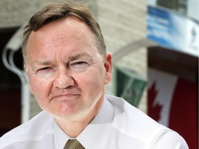 Mike Maguire, photographed outside Ottawa City hall on Wednesday, June 25, 2014, is the only man so far registered to challenge Jim Watson for mayor. (Julie Oliver / Ottawa Citizen)