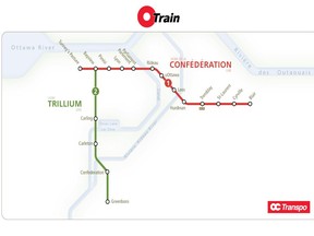 OC Transpo is using two colours to differentiate the Confederation Line LRT and Trillium Line. It might cause problems for people who have a red-green colour blindness, an advocate says.