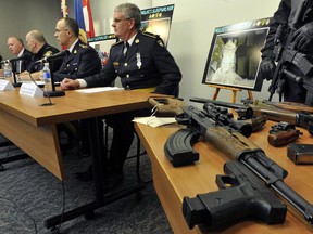 After the December 2011 bust, Ottawa, Ontario Provincial Police, RCMP and police from Toronto and Montreal held the usual press conference to display guns and drugs.