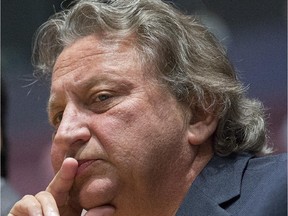 Ottawa Senator owner Eugene Melnyk listens as city council discusses the location of a casino on 2013.