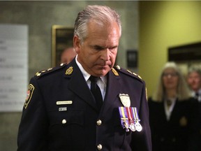 Ottawa police Chief Charles Bordeleau is seen at police headquarters on Sunday, September 28, 2014. Ottawa's is just the latest force to be rocked by the suicide of one of its own.