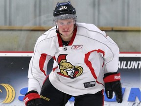 Ottawa Senators' NHL prospect Vincent Dunn plays on the edge.