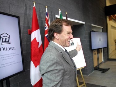 Ottawa University President Allan Rock officially opens the University of Ottawa's Advanced Research Complex on September 30, 2014.