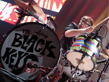 Patrick Carney of The Black Keys performs in support of their Turn Blue World Tour at Canadian Tire Centre on Wednesday, September 17, 2014.