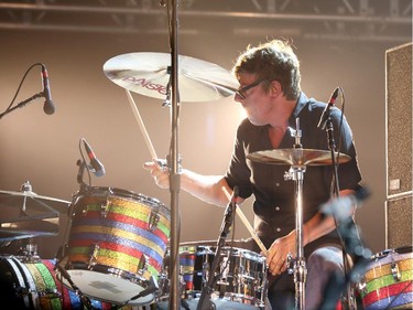 Patrick Carney of The Black Keys performs in support of their Turn Blue World Tour at Canadian Tire Centre on Wednesday, September 17, 2014.