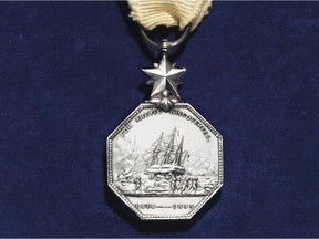Lieut. John Irving's Arctic Medal will be auctioned in October.