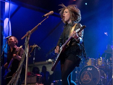 Serena Ryder on stage as Ottawa Folk Festival continues for the second day at Hog's Back Park.