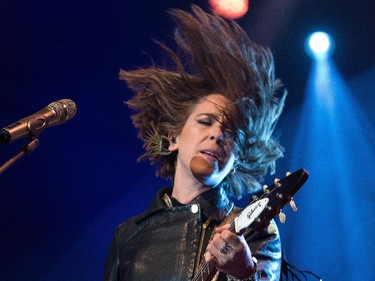 Serena Ryder on stage as Ottawa Folk Festival continues for the second day at Hog's Back Park.