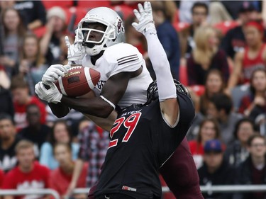 The University of Ottawa Gee-Gees and the Carleton Ravens in Panda Game action at TD Place on Sept. 20, 2014.