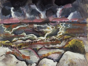 Detail of Trenches near Reims II, 1915, by Otto Dix at the Canadian War Musseum. (
© Estate of Otto, Dix/SODRAC_