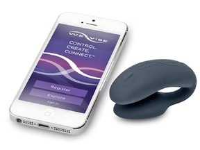 We-Vibe 4 Plus can be controlled remotely via a smartphone application to allow couples to 'play together from anywhere in the world,' the Ottawa company says.