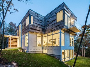 The night’s big winner was architect Christopher Simmonds, who snagged eight trophies, including one for this Gatineau Hills home that reprises the use of reclaimed barn board that was such a hit in his Zen Barn winner last year. The Gatineau Hills home won the category of anywhere in the world.