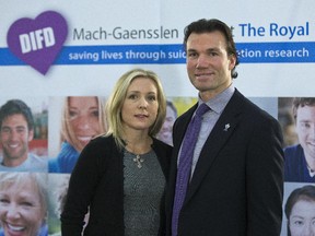 Luke and Stephanie Richardson attended the Ottawa Conference and Event Centre DIFD (Do It For Daron) on Wednesday at the announcement of the $1M DIFD and Mach-Gaensslen Chair in Suicide Prevent Research at the Royal Ottawa Hospital. Daron Richardson died by suicide in 2010. Luke Richardson is a former NHL player and now head coach of the Binghamton Senators in the AHL.