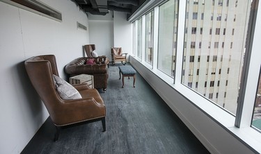 There are many "hide-aways" like this one where employees can get away from the commotion and re-focus in the new Shopify offices at 150 Elgin St. in Ottawa Friday, October 17, 2014. (Darren Brown/Ottawa Citizen)