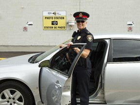 Ottawa police Insp. Sandra McLaren at the new collision reporting centre at Ottawa police HQ.