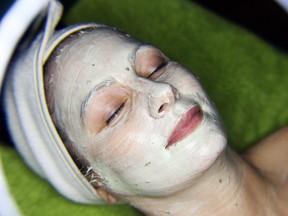 Paula McCooey enjoys an Organic Facial from Oresta's spa to help combat seasonal stress brought on by the changing elements.
