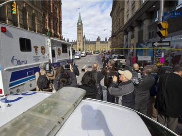 RCMP and Ottawa Police are searching for potential of other shooters after a shooter was reported to be shot dead Oct 22 by security at Parliament Hill. A soldier at the War Memorial Cenotaph was shot just moments before. The soldiers condition is unknown at this time.