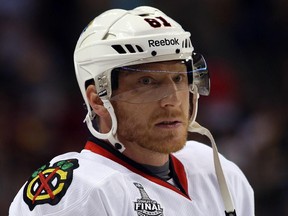 The Chicago Blackhawks' Marian Hossa is approaching 500 goals and 1,000 points for his career.