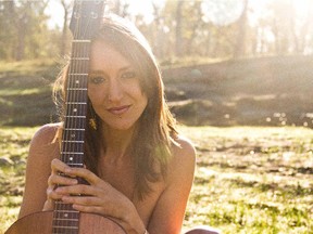 Amy Thiessen performs at Upward Dog Yoga Studio on October. 26. For endemann