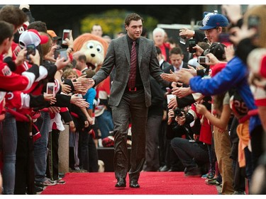 Bobby Ryan is greeted on the red carpet.