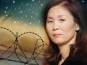 Book Cover "Stars between the Sun and Moon: One woman's life in North Korea and escape to freedom", by Lucia Jang and Susan McClelland.
