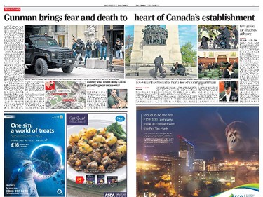 British media coverage with Ottawa Citizen photos
The Daily Telegraph