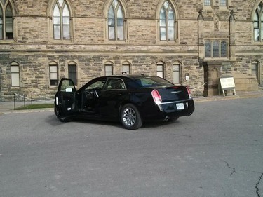 Michelle Rempel's abandoned ministerial car.