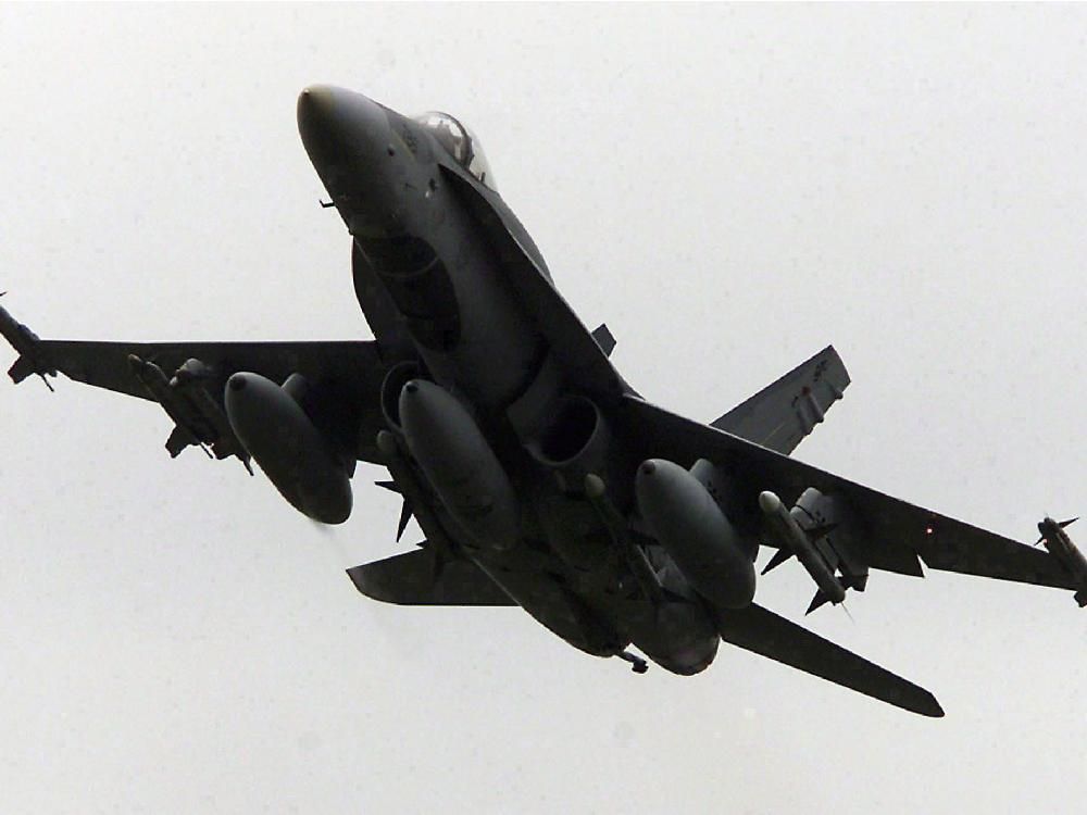 Decommissioned CF-18 fighter jet being transported to U.S.