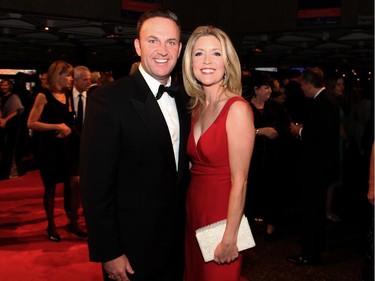 Chad Schella and his wife, Catherine Clark, TV host of CPAC's Beyond Politics, at the National Arts Centre on Thursday, Oct. 2, 2014, for the 18th annual NAC Gala.
