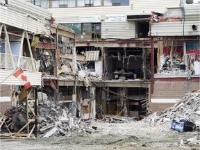Collapsed rubble at the Algo Centre Mall in Elliot Lake, Ont., is shown on Wednesday, June 27, 2012.