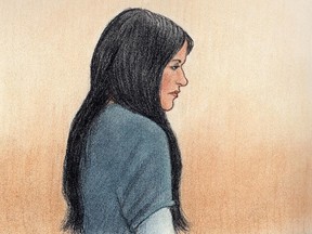 A courtroom sketch of Gurpreet Ronald from April 2014.