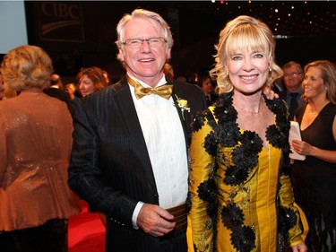 David Luxton and Laura Brown Breetvelt on the red carpet for the 18th annual NAC Gala held at the National Arts Centre on Thursday, Oct. 2, 2014.