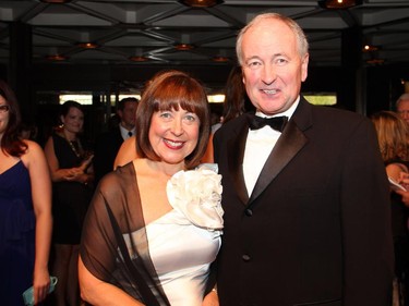 Federal Defence Minister Rob Nicholson with his wife, Arlene, on the red carpet at the NAC Gala held Thursday, Oct. 2, 2014, at the National Arts Centre.